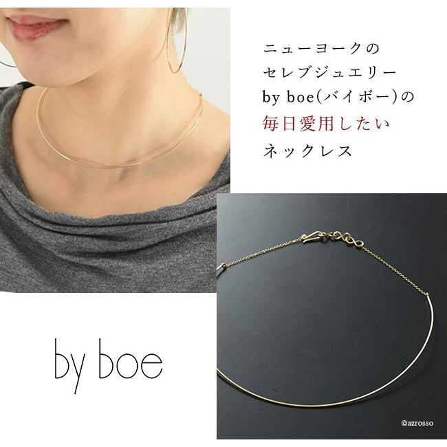 by boe（バイボー） ネックレス ゴールド チョーカー カーブ 14k gf by 