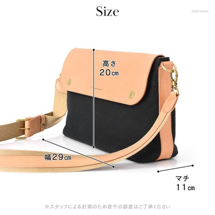 koho 美品 SLOW&CO メンズ ショルダーバッグ C'omodo+plust ショルダーバッグ メンズ 帆布 本革 レザー 日本