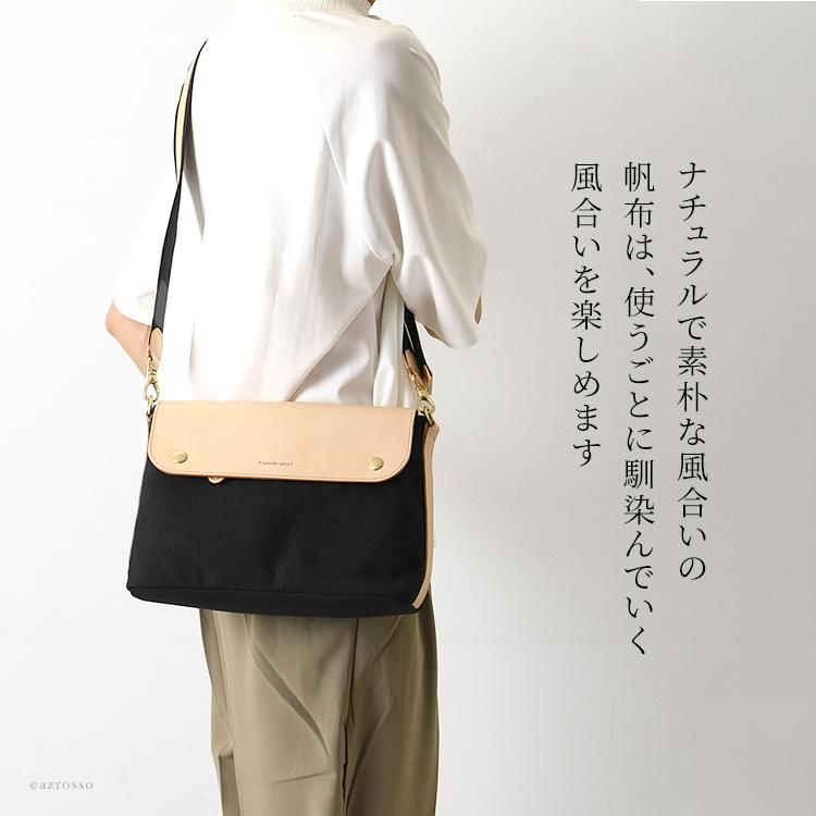 C'omodo+plust ショルダーバッグ メンズ 帆布 本革 レザー 日本 C'omodo+plust ショルダーバッグ メンズ 帆布 本革 レザー 日本