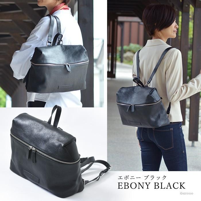 本革 ビジネスリュック レディース PC スクエア A4 軽量 黒 ブラック