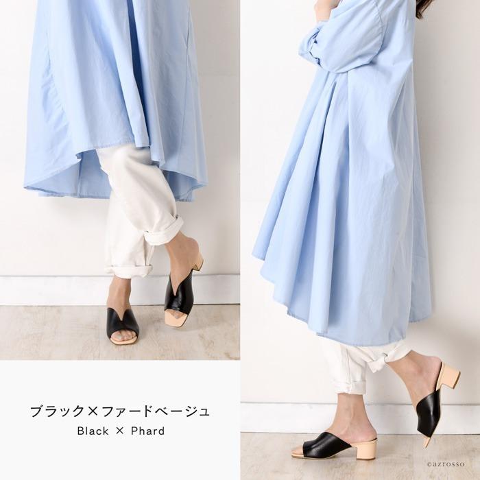 FABIO RUSCONI（ファビオルスコーニ） サンダル レディース 黒 太