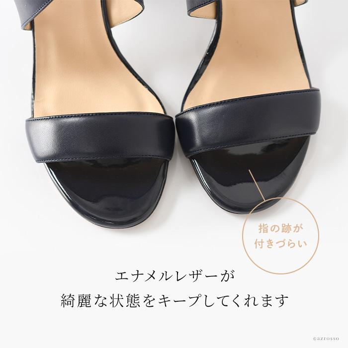 美品✨ファビオルスコーニ ポインテッド パテントレザー エナメル 38 FABIO RUSCONI ファビオルスコーニ サンダル レディース
