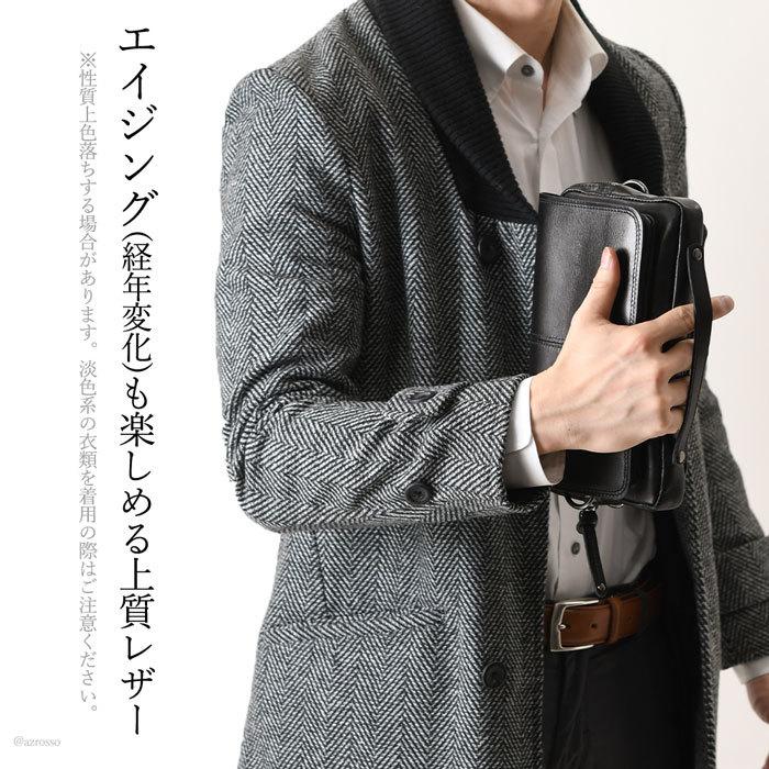 ボディバッグ メンズ 革 ショルダーバッグ クラッチバッグ 黒 ネイビー