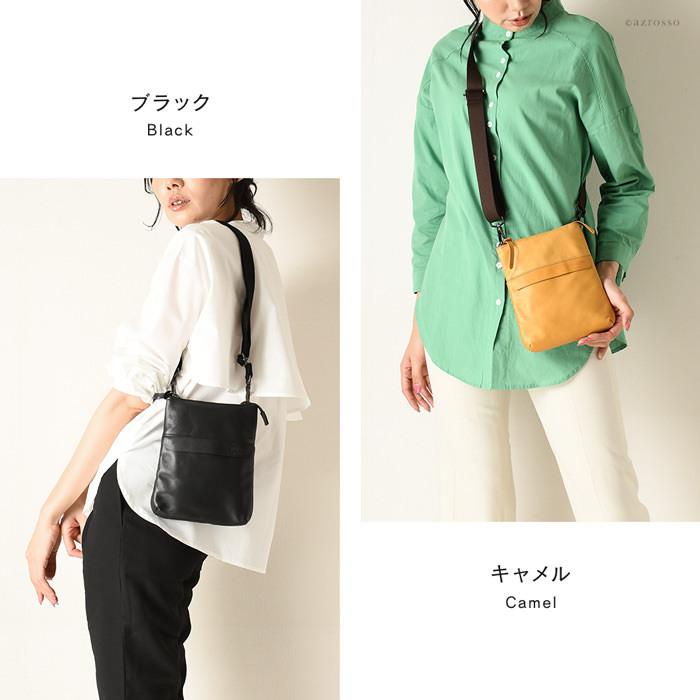 レザー 本革ポケットショルダーバッグ ミニポシェット  レザー 茶 レザーショルダーバッグ・レディース・ミニ（茶色） ポシェット Chet