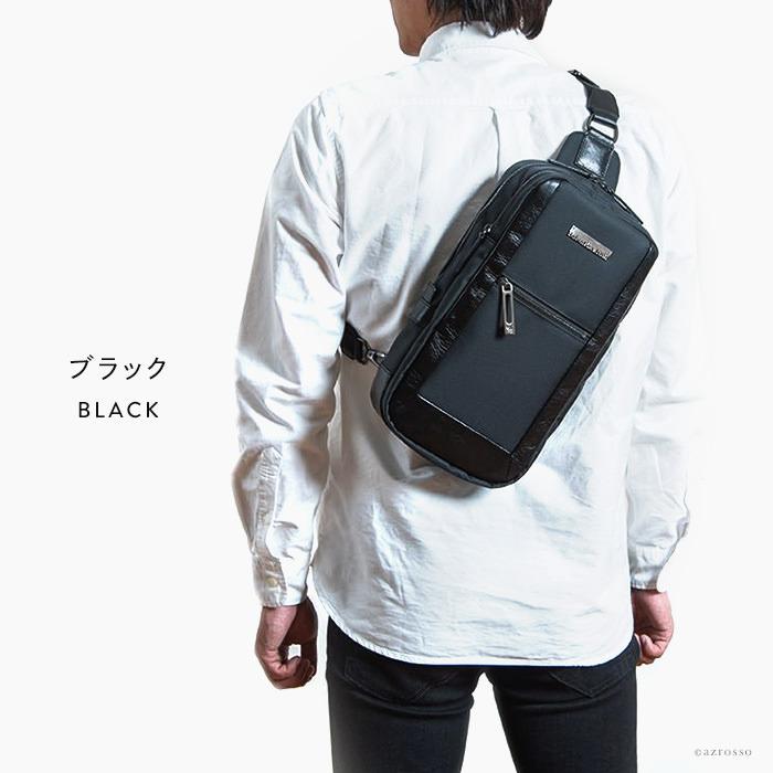 日本製 ヘルベチカボールド ナイロン ボディバッグ メンズバッグ 日本製 ヘルベチカボールド ナイロン ボディバッグ メンズバッグ