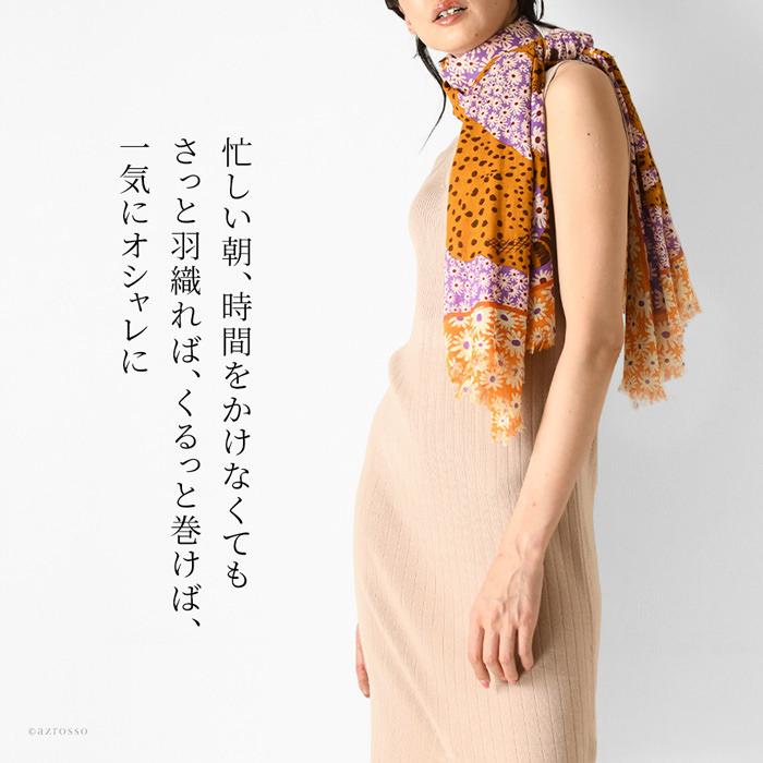 INOUI TOOSH ストール 大判 春夏 薄手 ショール コットン 花柄 INOUI TOOSH ストール 大判 春夏 薄手 ショール コットン 花柄