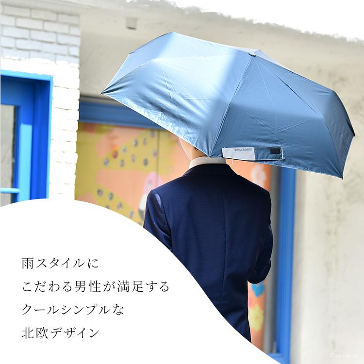 自動開閉傘 折りたたみ 晴雨兼用 メンズ 北欧 ブランド イノベーター INNOVATOR おしゃれ 無地 シンプル かっこいい ワンタッチ ボタン｜shinfulife-otherlife｜17