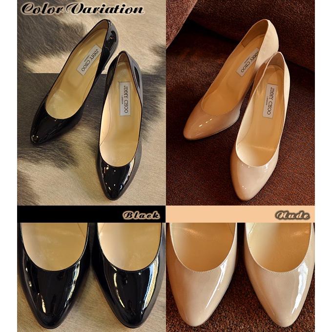 JIMMY CHOO ジミーチュウ　パンプス　エナメル　ベージュ　34.5 楽天市場】ジミーチュウ パンプス エナメル ミドルヒール ポイン