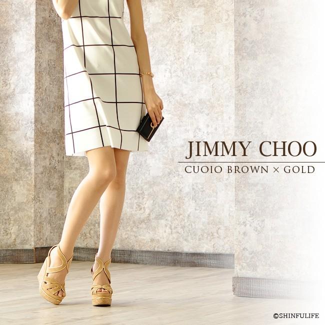 JIMMY CHOO 正規品 ジミーチュウ サンダル 厚底 ウエッジソール JIMMY CHOO 正規品 ジミーチュウ サンダル 厚底 ウエッジソール