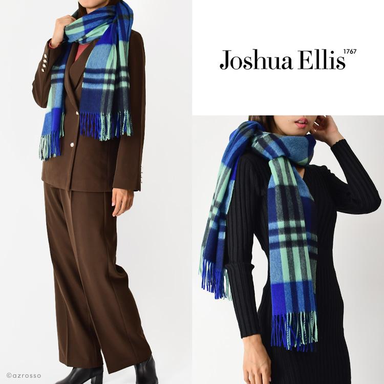 Joshua Ellis カシミヤ100% ストール 大判 厚手 タータン Joshua Ellis カシミヤ100% ストール 大判 厚手 タータン