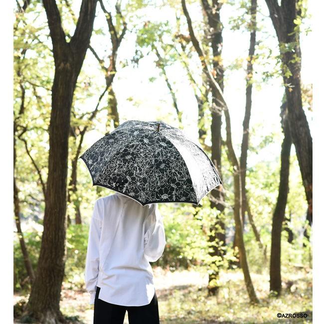 雨傘 長傘 花柄 30代 40代 50代 人気 おすすめ おしゃれ 大人 女性 黒