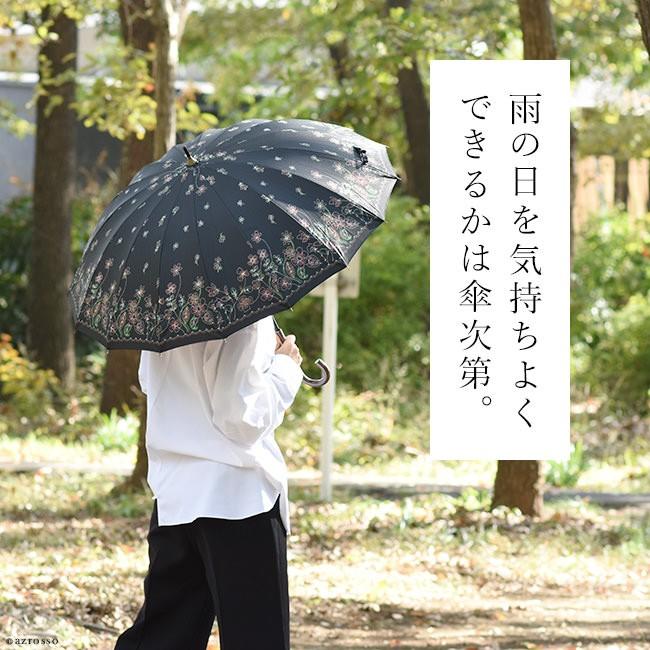 雨 傘 レディース 長傘 晴雨 兼用 大きめ おしゃれ 花 柄