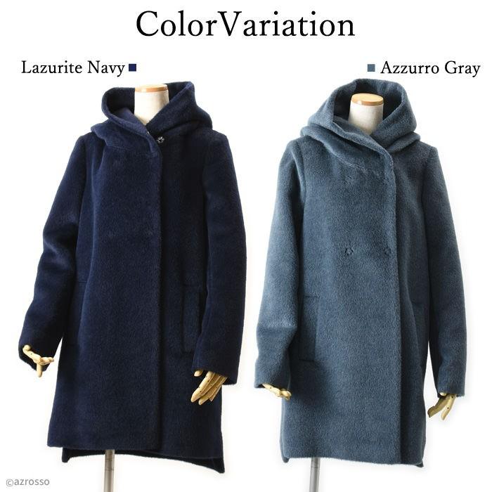 LENER（レネール） ミドル 丈 コート レディース 冬 フード 付き