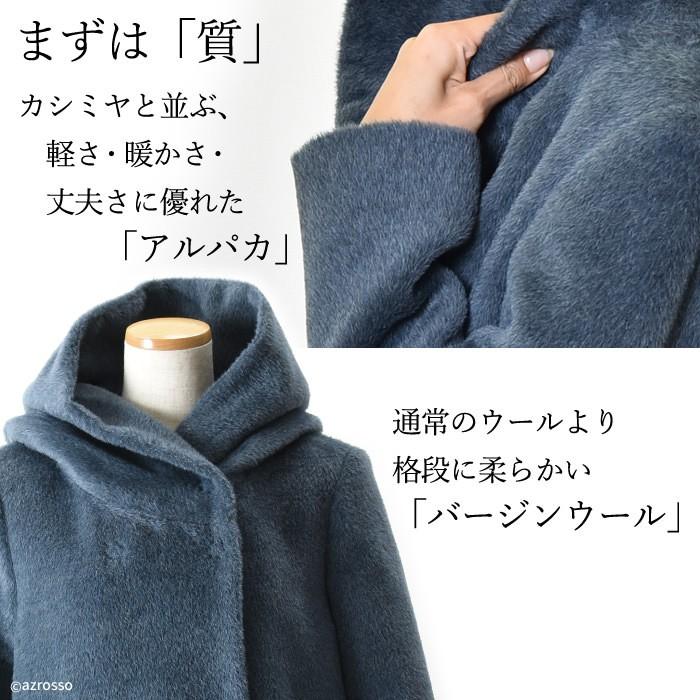 LENER（レネール） ミドル 丈 コート レディース 冬 フード 付き