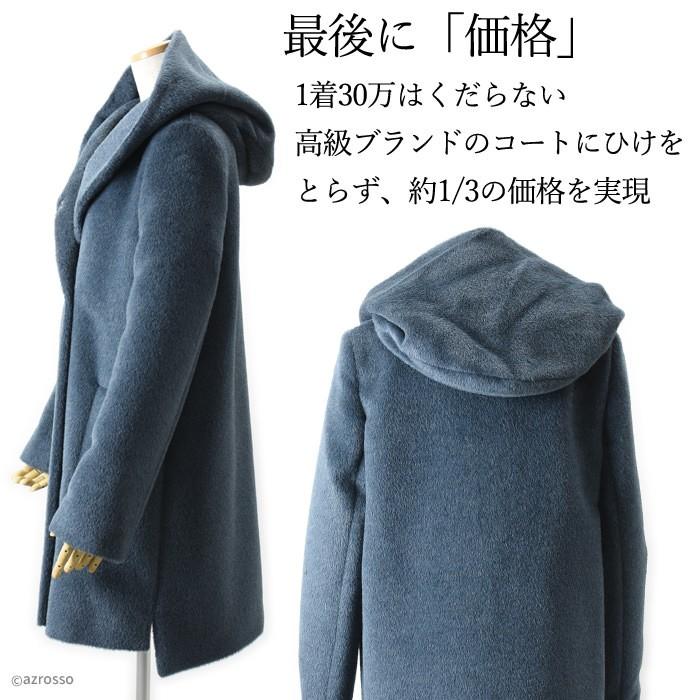 LENER（レネール） ミドル 丈 コート レディース 冬 フード 付き