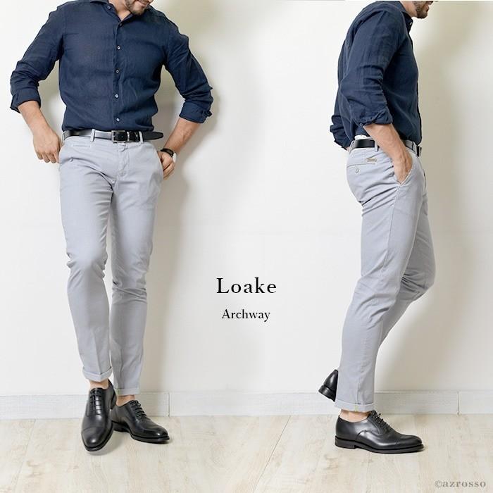 Loake 内羽根 ストレートチップ オックスフォード 革靴 ビジネス