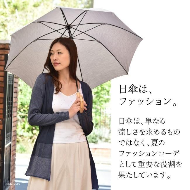 日傘 高級 長傘 晴雨兼用 傘 布製 遮光 無地 木 製 バンブー グレー 青 ブルー レディース おしゃれ プレゼント 実用的 花以外 大きめ Mal419 シンフーライフアザーライフ 通販 Yahoo ショッピング