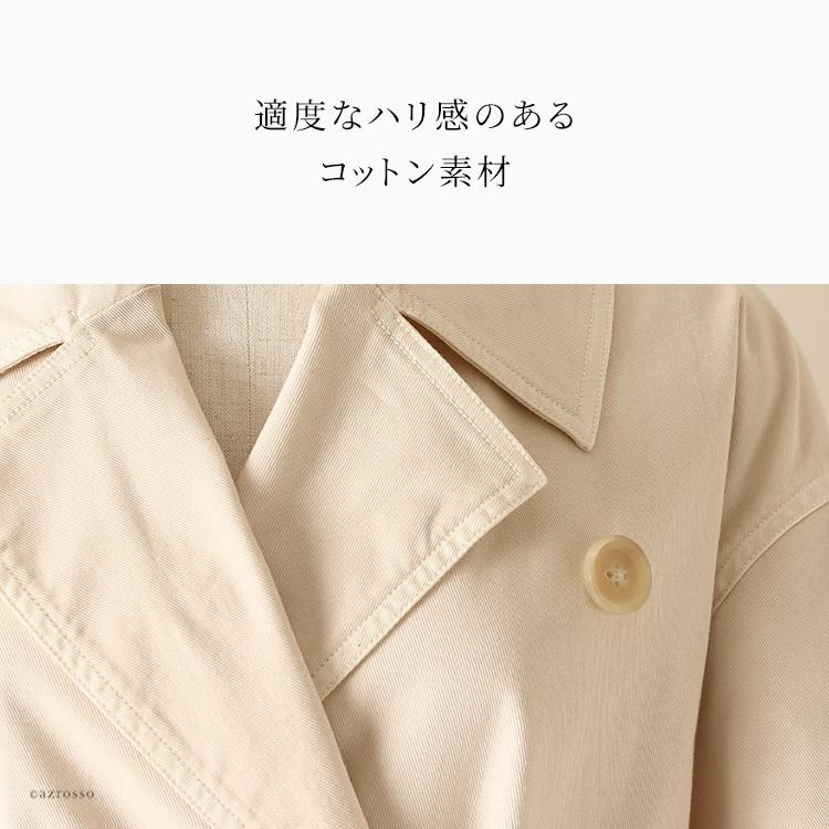 トレンチコート レディース スプリングコート ロング トレンチ