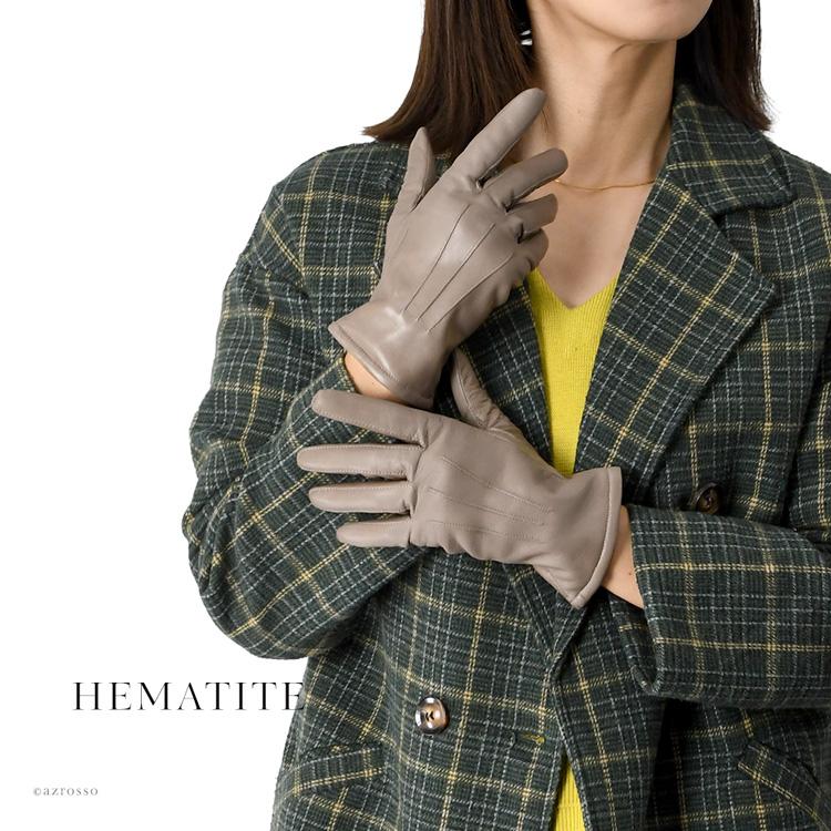 クロダ　日本製羊革カシミヤ　皮手袋　レディース KURODA 手袋 レディース 革 防寒 カシミヤ ブランド 日本製