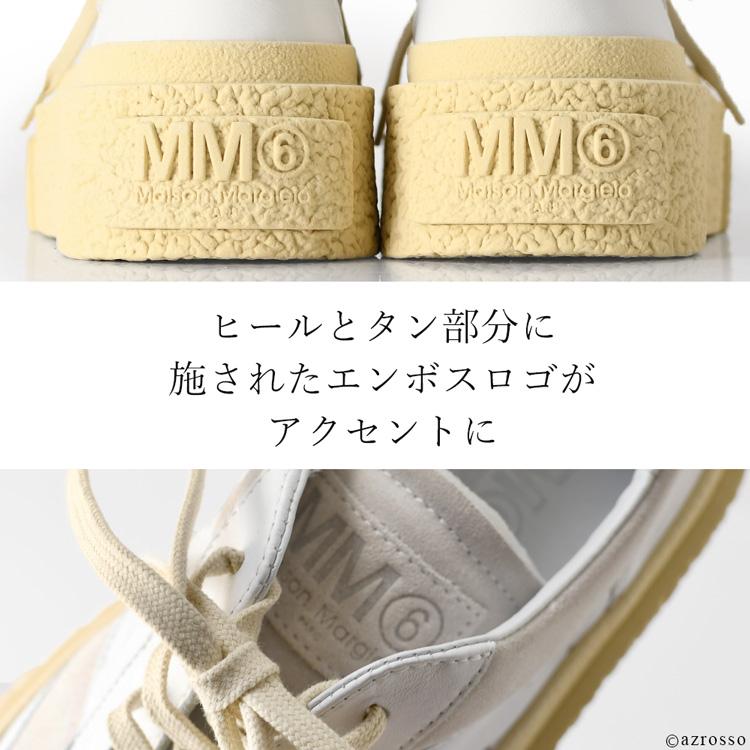Maison Margiela MM6 スニーカー レディース 白 厚底 メゾン Maison Margiela MM6 スニーカー レディース 白 厚底 メゾン