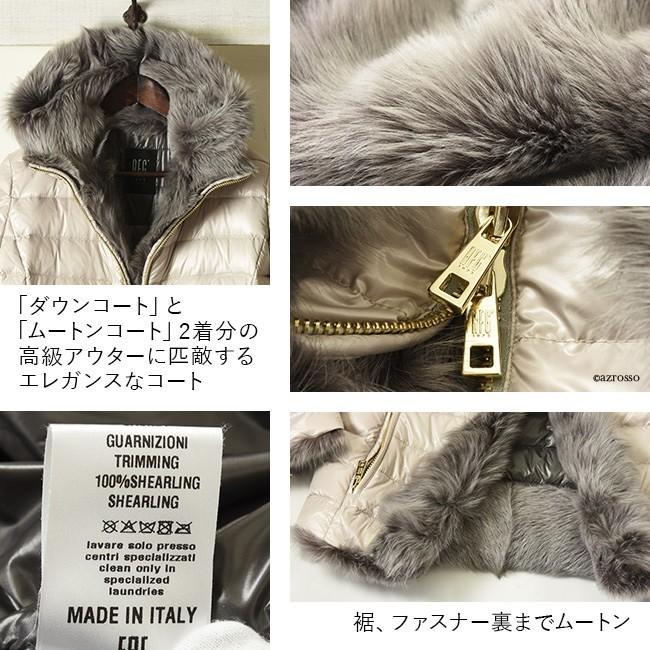 ジェニー［MADE IN ITALY］ 毛皮付き薄手ダウンコート 楽天市場 