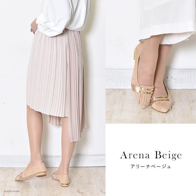 Penelope Collection フラット パンプス 40代 50代 ローヒール ポイン