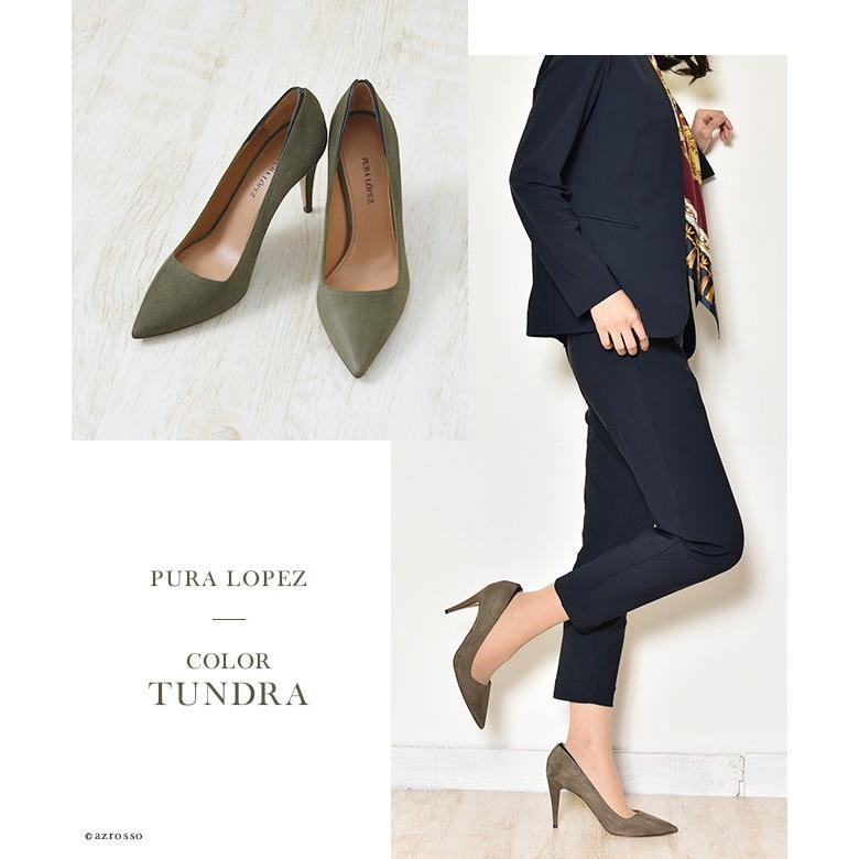 カーキ スエード パンプス ポインテッド トゥ ハイヒール 本革 9cm ヒール ブランド プーラロペス レディース 靴 通勤 大きいサイズ 25 グレージュ Plal150 シンフーライフアザーライフ 通販 Yahoo ショッピング