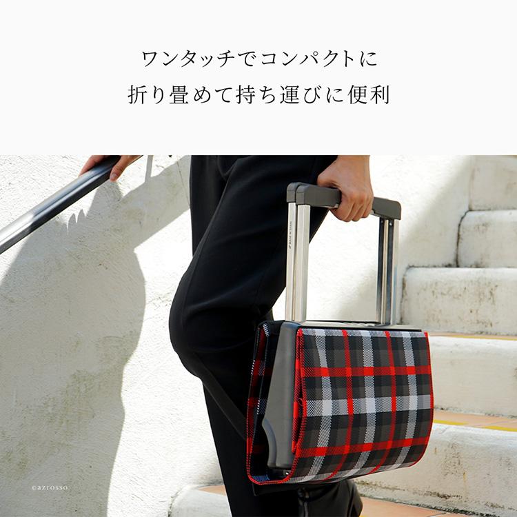 ROLSER スペイン製　チェック柄 キャリーカート2輪式 ROLSER 大容量 折りたたみ 2輪 40L キャリーカート ショッピング