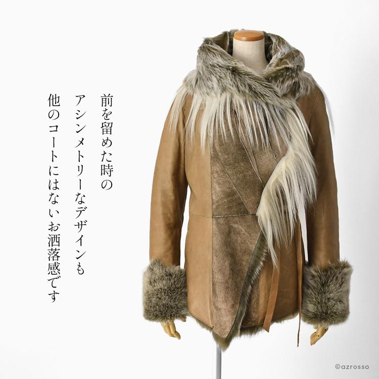 サブアーバン極暖の逸品高級 極上ムートンコート 毛皮 メンズ 茶ブラウン Amazon | ムートンコート メンズB3ボンバージャケット ブラウン