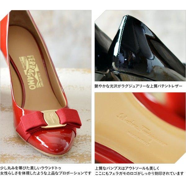FERRAGAMO フェラガモ パンプス ハイヒール エナメル 本革 FERRAGAMO フェラガモ パンプス ハイヒール エナメル 本革