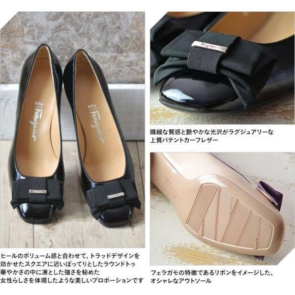 FERRAGAMO マイ フェラガモ ヒール リボン パンプス MY MUSE40 FERRAGAMO マイ フェラガモ ヒール リボン パンプス MY MUSE40