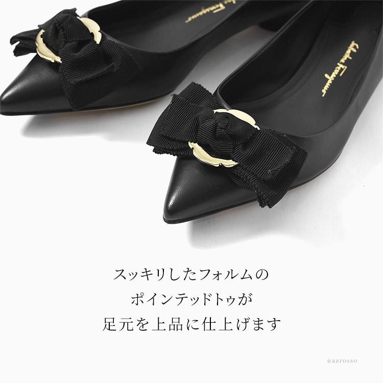 FERRAGAMO リボン パンプス ポインテッドトゥ 大きめ サイズ FERRAGAMO リボン パンプス ポインテッドトゥ 大きめ サイズ