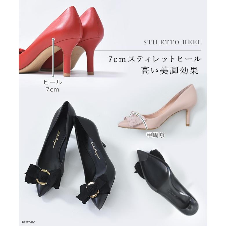 FERRAGAMO フェラガモ パンプス リボン ポインテッドトゥ FERRAGAMO フェラガモ パンプス リボン ポインテッドトゥ
