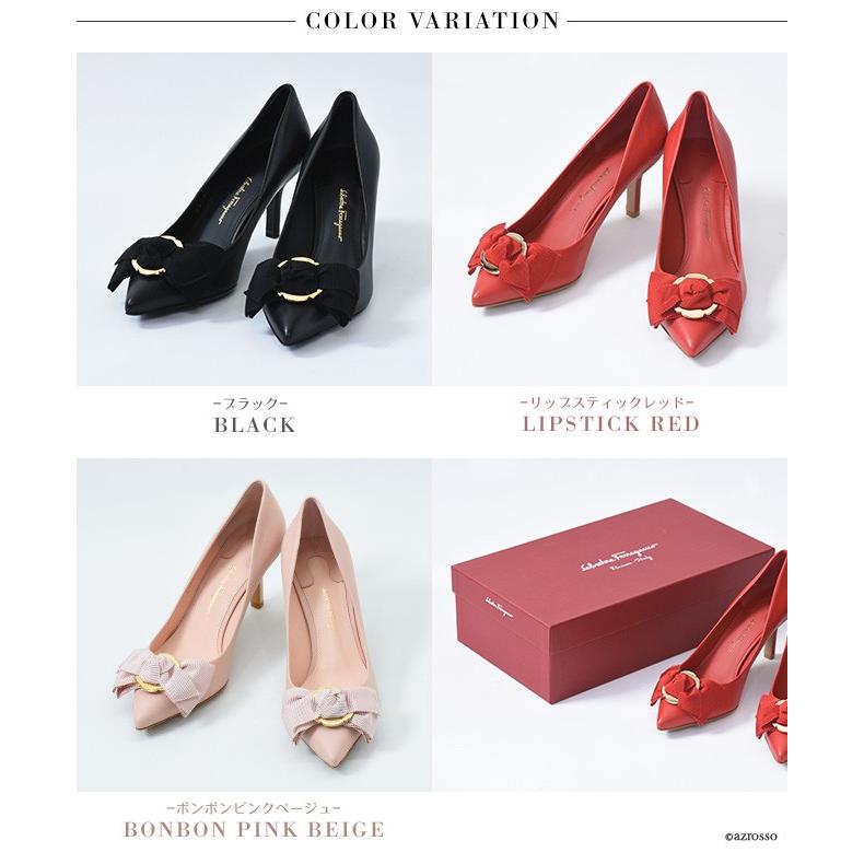 FERRAGAMO フェラガモ パンプス リボン ポインテッドトゥ FERRAGAMO フェラガモ パンプス リボン ポインテッドトゥ