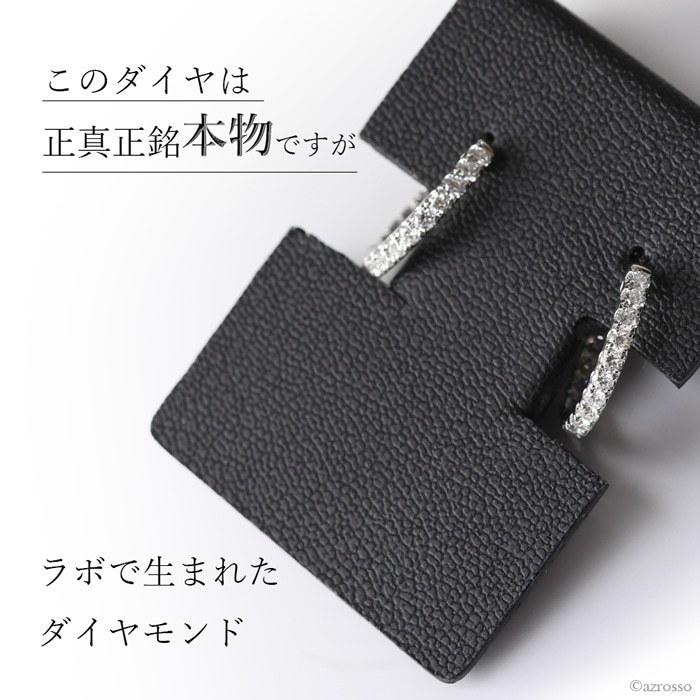 フープピアス ダイヤモンド レディース ブランド 華奢 シンプル