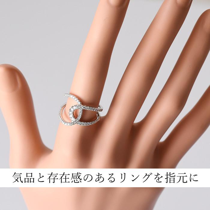ダイヤモンド ゴールド リング ハート レディース ブランド 華奢 シンプル ダイヤ 指輪 WG 0.5カラット 0.1ct以上 ラボグロウンダイヤモンド ゴールドリングの画像