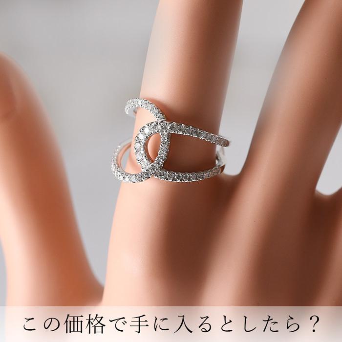ダイヤモンド ゴールド リング ハート レディース ブランド 華奢 シンプル ダイヤ 指輪 WG 0.5カラット 0.1ct以上 ラボグロウンダイヤモンド ゴールドリングの画像
