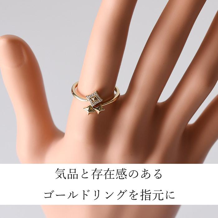 ダイヤモンド ゴールド リング レディース ブランド 華奢 シンプル