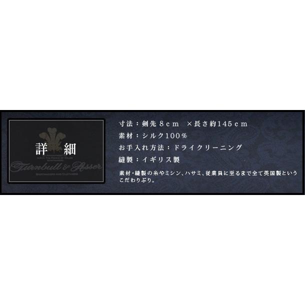 ネクタイ Turnbull &amp; Asser ターンブル＆アッサー（TURNBULL&ASSER） ネクタイ ストライプ