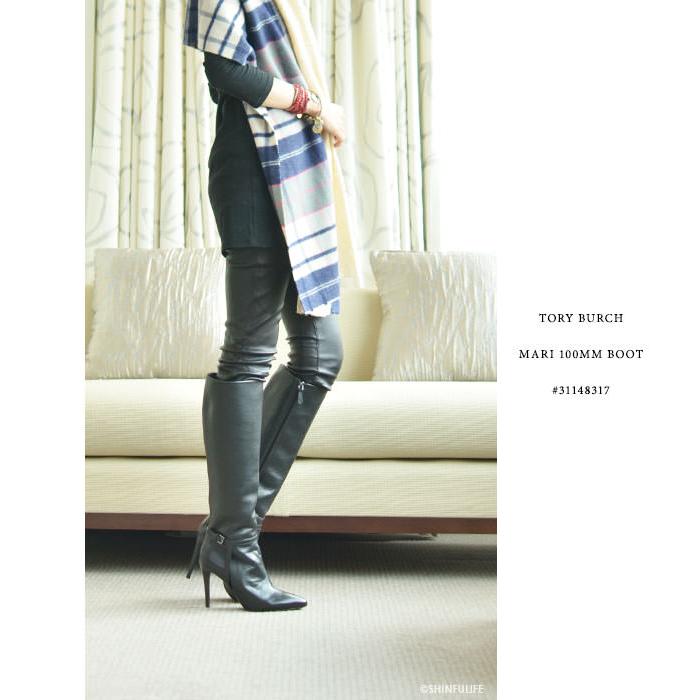 TORY BURCH トリーバーチ ロング ブーツ 本革 サイドジップ TORY BURCH トリーバーチ ロング ブーツ 本革 サイドジップ