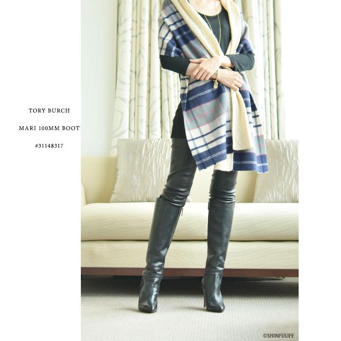 TORY BURCH トリーバーチ ロング ブーツ 本革 サイドジップ TORY BURCH トリーバーチ ロング ブーツ 本革 サイドジップ