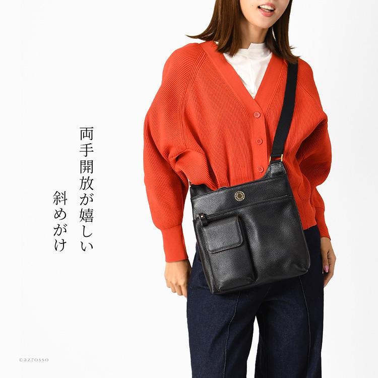日本製 ショルダーバッグ レディース 本革 斜めがけ 革 黒 日本製 ショルダーバッグ レディース 本革 斜めがけ 革 黒