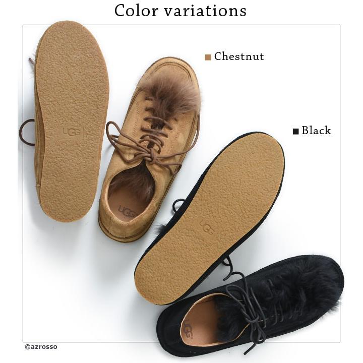 UGG（アグ） スエード レザー スニーカー ファー レディース 本革 ボア