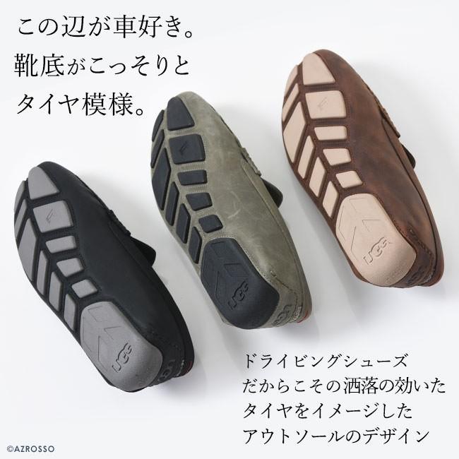 UGG HENRICK アグ ヘンリック スリッポン メンズ ローファー 靴 本革 レザー フラットシューズ 正規品 ブラック 黒｜shinfulife-otherlife｜06