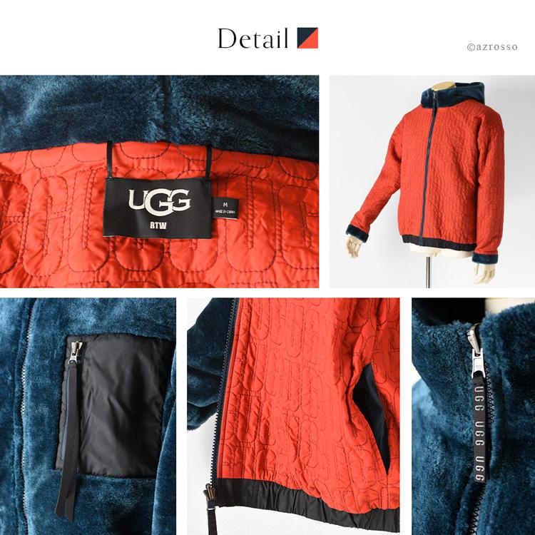 【 UGG 】アグ フリース ブルゾン ジャケット ブラック UGG Australia フリース ジャケット メンズ アウター アグ