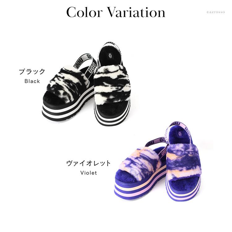 UGG DISCO CHECKS SLIDE 厚底サンダル 箱付き UGG W DISCO