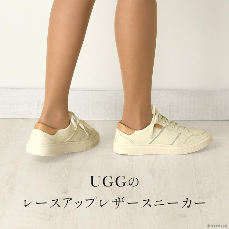 UGG スニーカー レディース 本革 レザー 黒 白 おしゃれ ブランド Alameda Lace アグ 靴 正規品 アラメダ レース 1130775 40代 50代 60代 ブラック ホワイト｜shinfulife-otherlife｜04