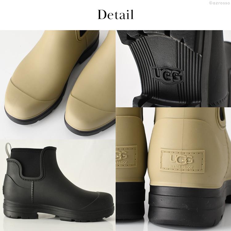 レインブーツ レディース ショート UGG ブランド サイドゴア 滑らない おしゃれ 雨靴 黒 ブラック ベージュ Droplet アグブーツ 正規品 ドロップレット 1130831｜shinfulife-otherlife｜12