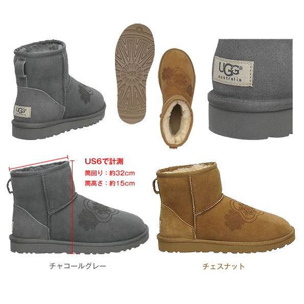 UGG（アグ） クラシック ミニ キモノ レザー ムートン ブーツ