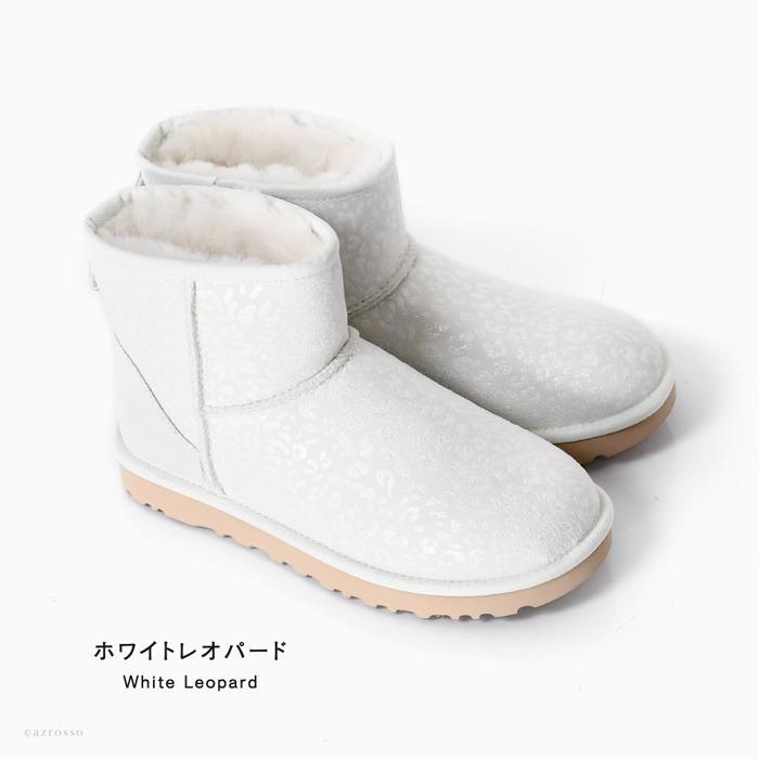 ugg ブーツ レディース ムートンブーツ アグ 正規品 ヒョウ柄 黒